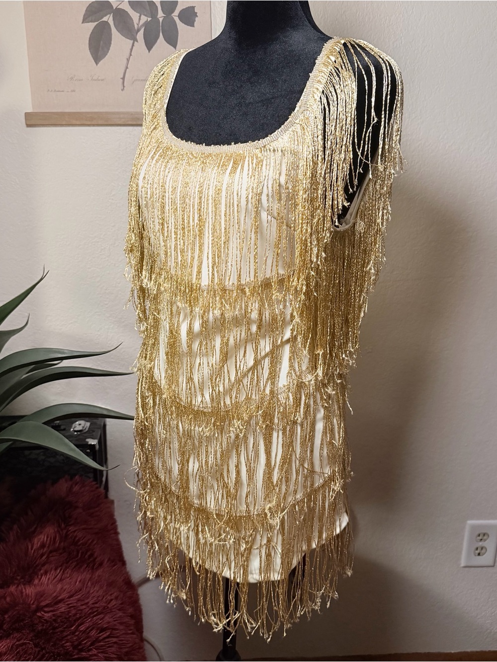 Gold Flapper Costume Dress